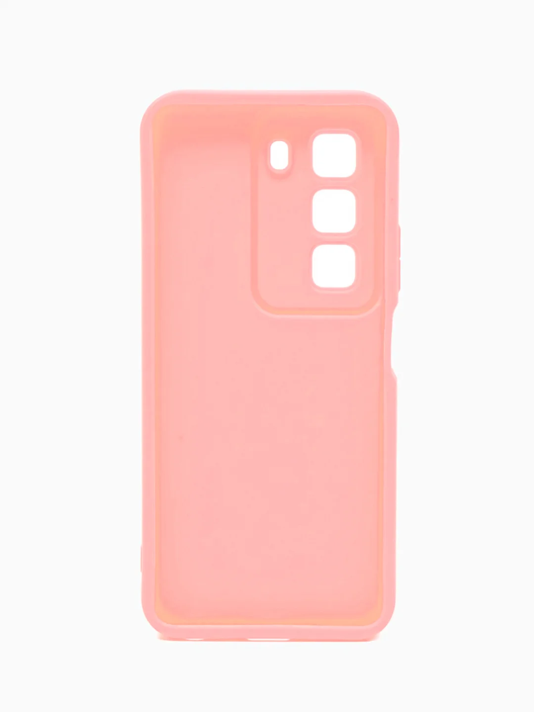 Розовый чехол для Infinix HOT 50 4G (Инфиникс Хот 50 4 джи), противоударный, с бортиками