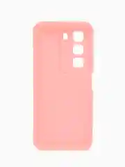 Розовый чехол для Infinix HOT 50 4G (Инфиникс Хот 50 4 джи), противоударный, с бортиками