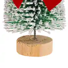 Алый елка с бантиком  мини настольная новогодняя, искусственная, маленькая