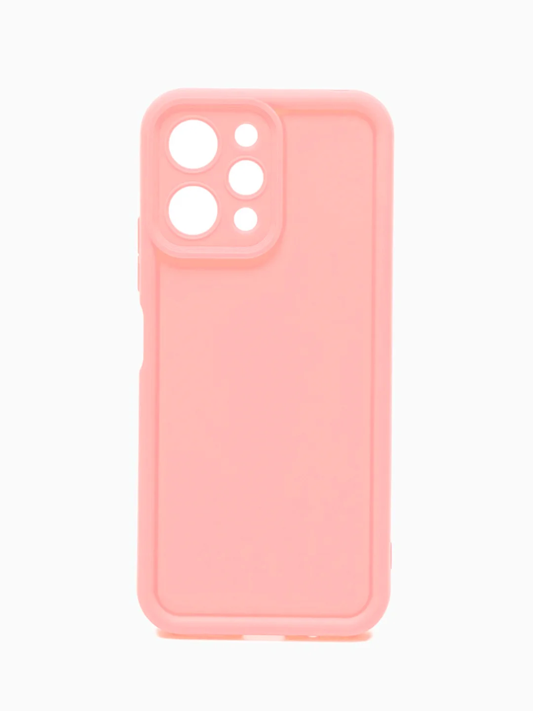 Розовый чехол для Xiaomi Redmi 12 (Сяоми Редми 12), противоударный, с бортиками