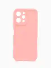 Розовый чехол для Xiaomi Redmi 12 (Сяоми Редми 12), противоударный, с бортиками