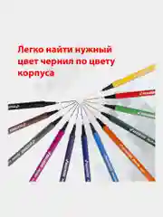 Набор капиллярных ручек (линеров) BRAUBERG 12шт., АССОРТИ, Aero, метал.наконеч,0,4мм