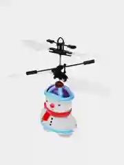 Белый летающая игрушка Снеговик, работает от аккумулятора