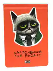 Черный блокнот для зарисовок А6 48 листов. Скетчбук MyArt, бумага 70 гр/м2. Проф-Пресс