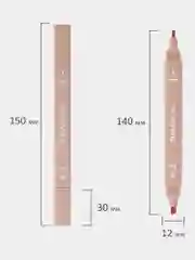 Текстовыделители Brauberg Morandi, двусторонние, набор 6 цв моранди, маркеры выделители
