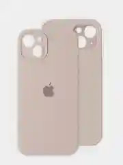 Бежевый меланж чехол на iPhone, Айфон 13, силиконовый