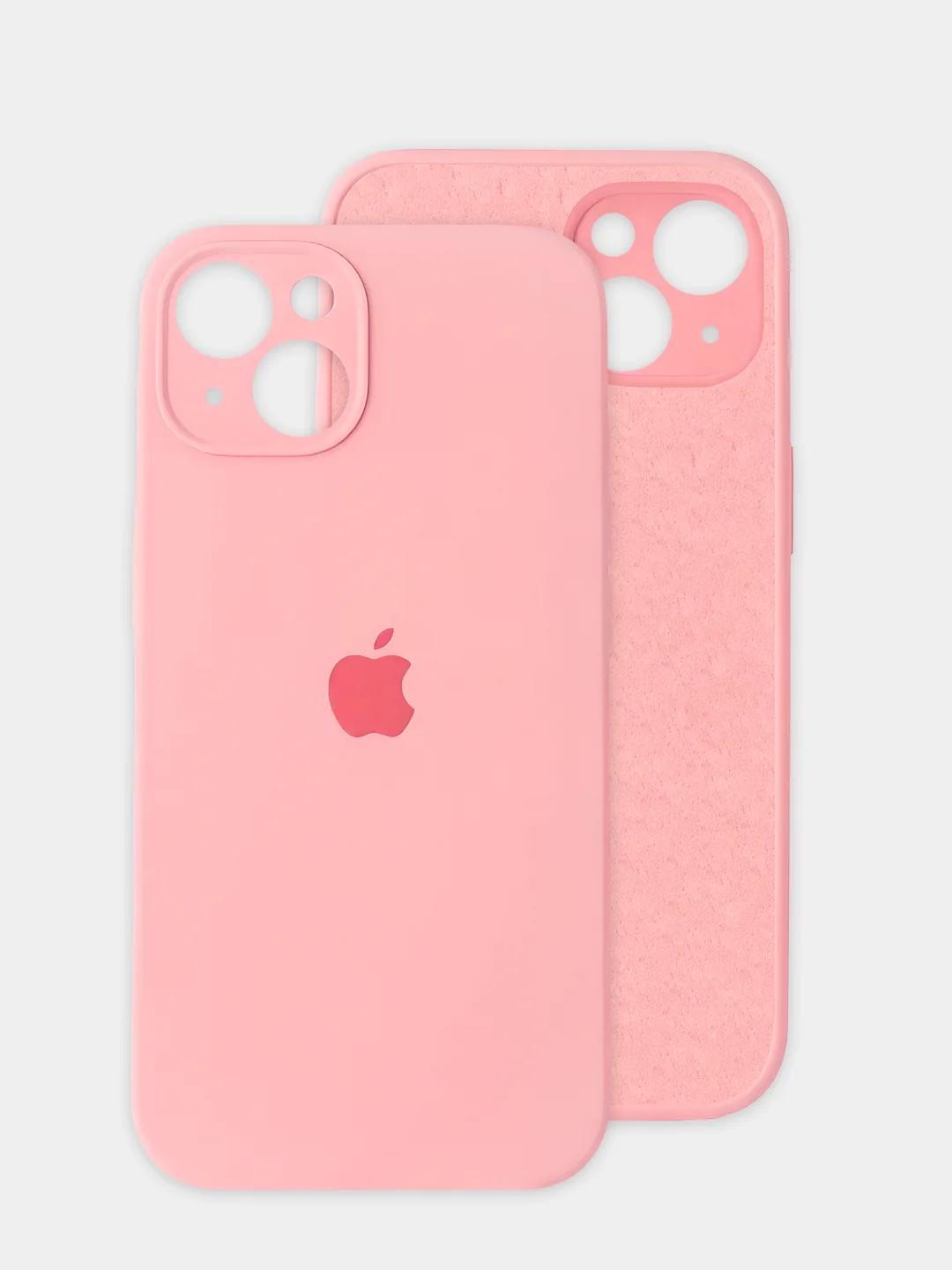 Розовый чехол на iPhone, Айфон 13, силиконовый