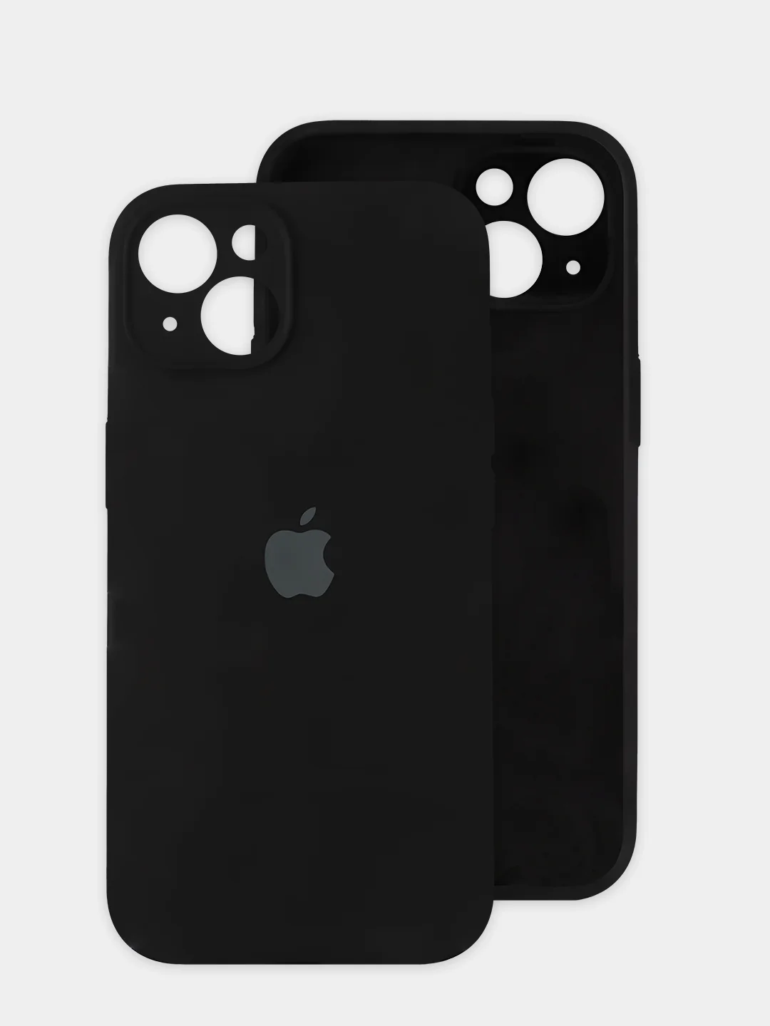 Черный чехол на iPhone, Айфон 13, силиконовый