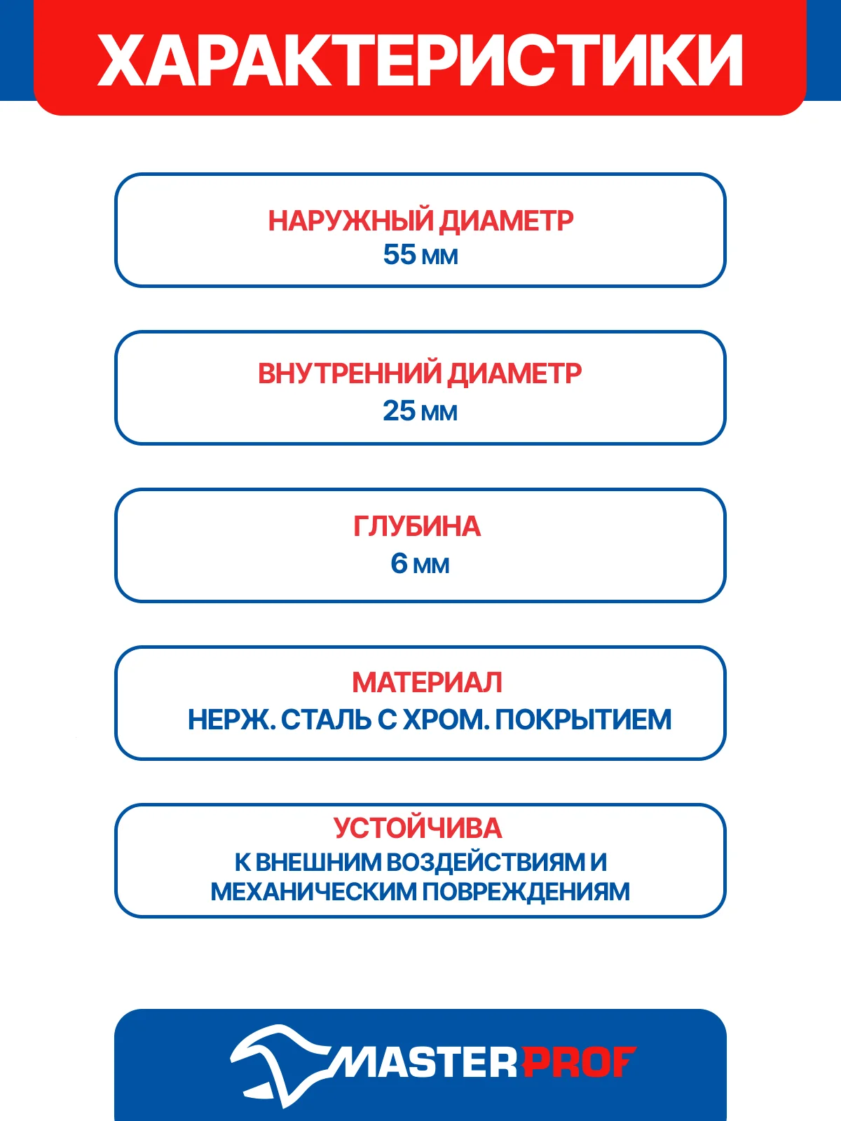 Чашка декоративная (отражатель) (55х25х6мм) плоская (нерж., хром), 2 шт