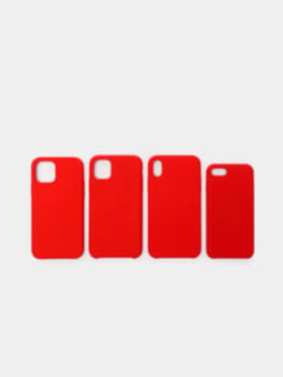 Алый чехол Silicone case iPhone 6 7 8 Plus X XS Max XR 11 12
