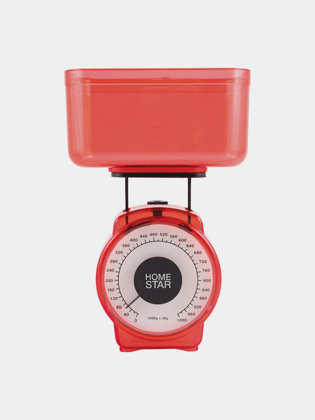 Весы кухонные механические HomeStar HS-3004М 1 кг, красный