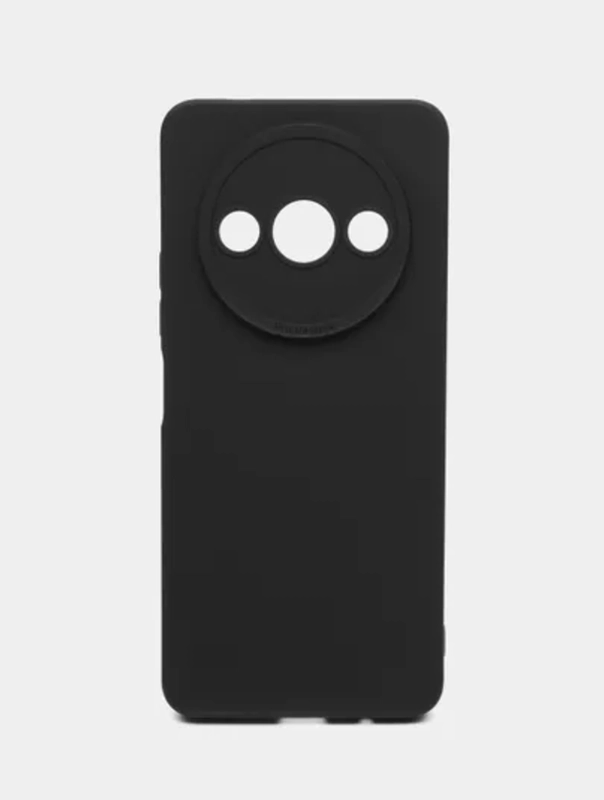 Чехол для Xiaomi Redmi A3/A3x/Poco C61 (Сяоми Редми А3х), черный защита камеры силиконовый