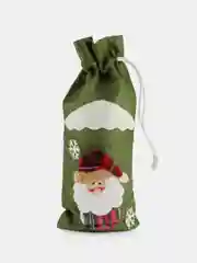 Хаки новогодний чехол для бутылок