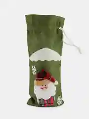 Хаки новогодний чехол для бутылок