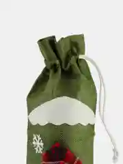 Хаки новогодний чехол для бутылок