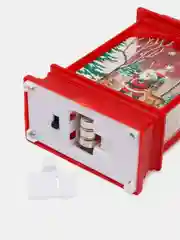 Коричневый новогодний светильник-фонарик прямоугольный,игрушка на елку