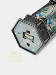 Коричневый новогодний LED светильник фонарик на елку, игрушка на елку с светильником