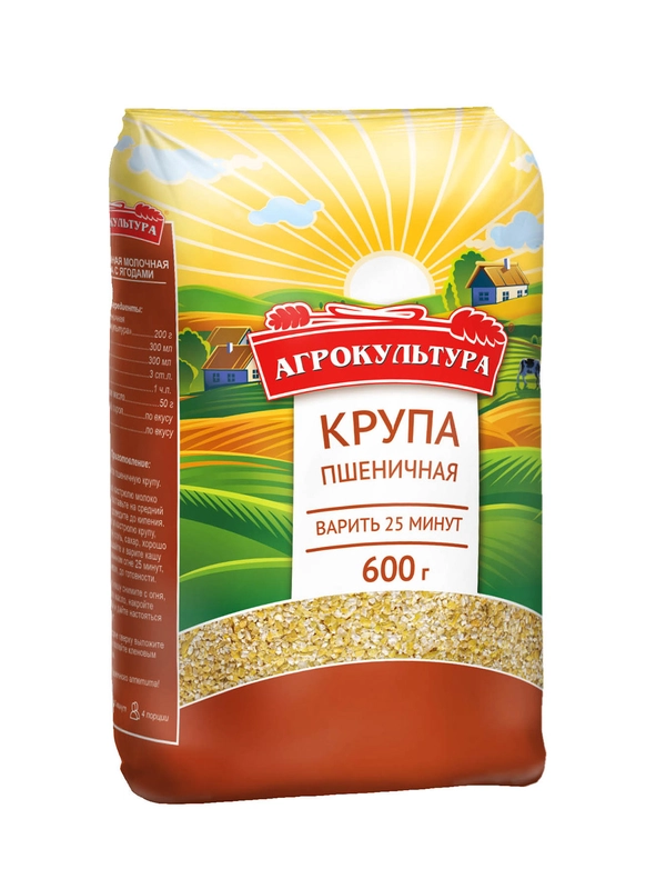 Крупа Пшеничная Агрокультура, 600г