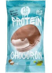FIT KIT Десерт глазир."ЧОКОРОН" со вкусом Кокос и крем 30г(Protein Chocoron Coconut cream)
