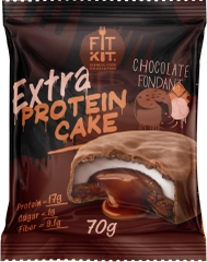 FIT KIT Десерт глаз."КЕЙК" со вк.Шоколад.Фондан 70г (Protein Cake Extra Chocolate fondant)