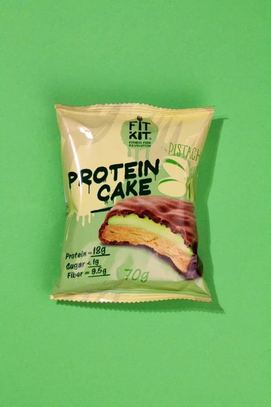 FIT KIT Десерт глазир."КЕЙК" со вкусом Шоколад-кофе 70г (Protein Cake Chocolate coffee)