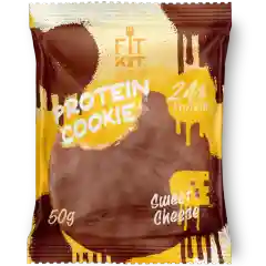 FIT KIT Десерт глаз."КУКИ" со вкус.Сладкий сыр 50г (Protein Chocolate Cookie Sweet Gheese)