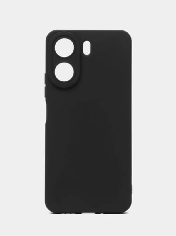 Чехол для Xiaomi Redmi 13C/Poco C65 (Сяоми Редми 13С/С65),черный защита камеры силиконовый
