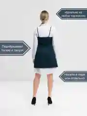 Зеленый комплект - двойка женский: платье - рубашка, сарафан, повседневный, вечерний