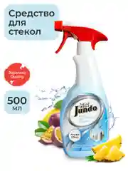 Концентрированное средство для мытья стекол,пластика и зеркал Jundo Active foam, 500 мл