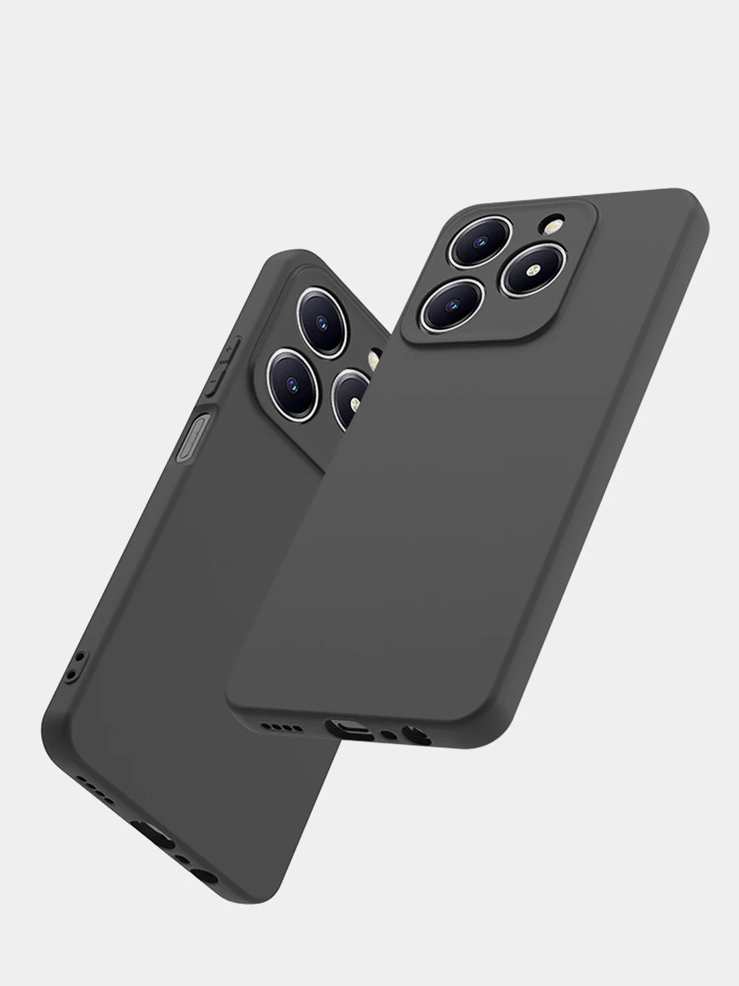 Черный чехол для Realme C61 (Реалми С61) с защитой камеры