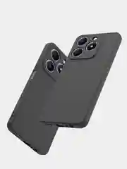 Черный чехол для Realme C61 (Реалми С61) с защитой камеры