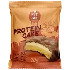 FIT KIT Десерт глазированный "КЕЙК" со вкусом Арахис.паста 70г (Protein Cake Peanut paste)
