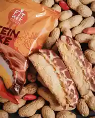 FIT KIT Десерт глазированный "КЕЙК" со вкусом Арахис.паста 70г (Protein Cake Peanut paste)