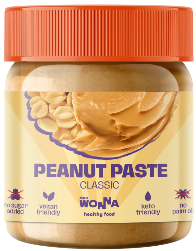MRS.WONNA Паста арахисовая классическая 250г (Peanut paste classic)