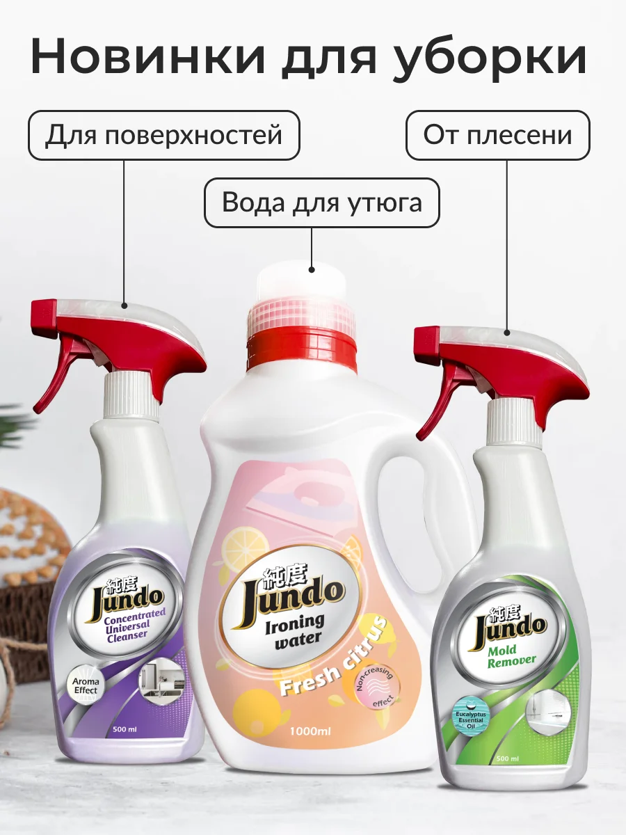 Средство для сантехники и ванны Jundo Bubble gum micelles 0,5 л