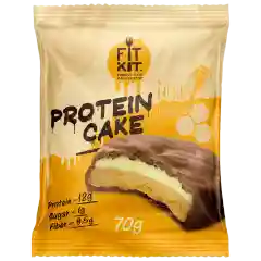 FIT KIT Десерт глазированный "КЕЙК" со вкусом Медовый крем 70г (Protein Cake Honey cream)