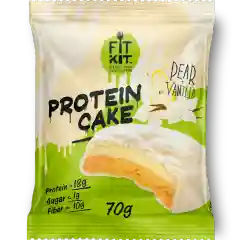 FIT KIT Десерт глазированный Кейк со вкусом Груша-ваниль 70г (Protein Cake Pear vanilla)