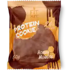 FIT KIT Десерт глаз."КУКИ" со вкус.Медовый мусс 50г(Protein Chocolate Cookie Honey Mousse)