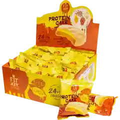 FIT KIT Десерт глазированный Кейк со вкусом Лимон-миндаль 70г (Protein Cake Almond lemon)