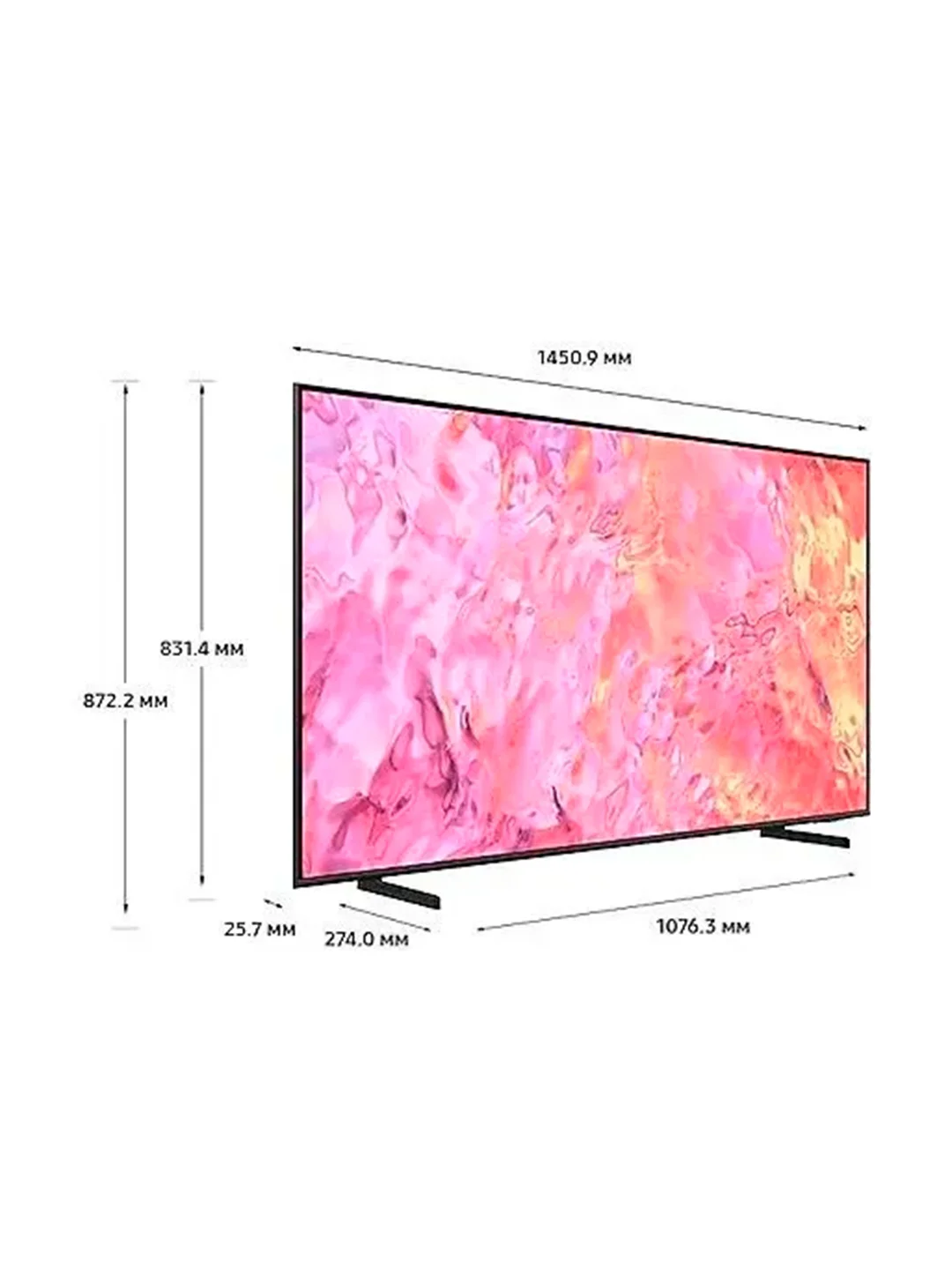 Телевизор QLED Samsung 65" QE65Q60CAUXRU Smart Q