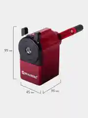 Точилка механическая BRAUBERG "JET"металлический механизм, черный/бордовый, 222517