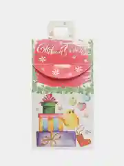 Алый коробка новогодняя, складная