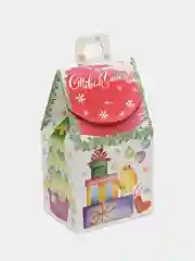 Алый коробка новогодняя, складная