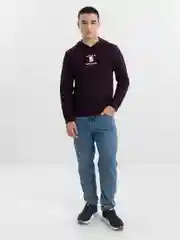 Тёмно-бордовый свитшот мужской