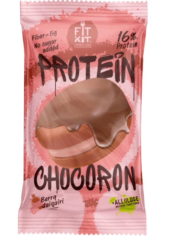 FIT KIT Десерт глаз."ЧОКОРОН" со вкус.Ягодный дайкири 30г (Protein Chocoron Berry daquiri)