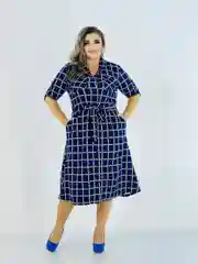 Синий платье женское повседневное нарядное, большие размеры