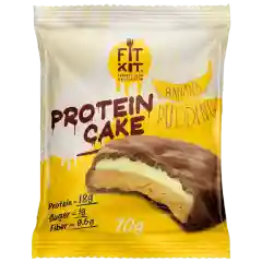 FIT KIT Десерт глазированный "КЕЙК" со вкус.Банан.пудинг 70г (Protein Cake Banana pudding)