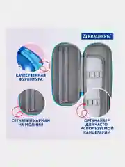 Пенал школьный для ручек, карандашей Brauberg, 1 отделение, Sweet dreams, 270704