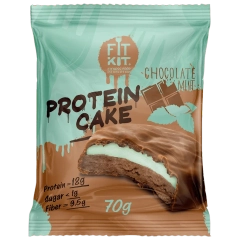 FIT KIT Десерт глазир."КЕЙК" со вкусом Шоколад-мята 70г (Protein Cake Chocolate mint)