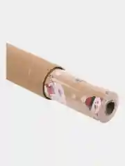 Бумага упаковочная, для подарков, новогодняя, крафт, "Snowman", 0,7 х 10 м, Золотая сказка
